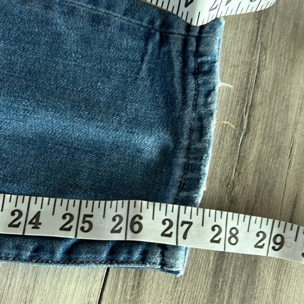 Good American SoftTech straight ankle jeans size 27